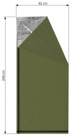Pellicola isotermica SOS verde cilindro 200x92cm