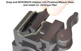 Adattatore per slitta di montaggio 11mm a 22mm Leapers