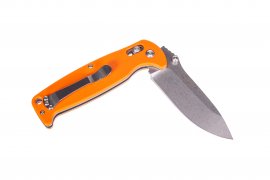 Coltello pieghevole Ganzo G7412 arancione con fischietto