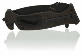 Coltello pieghevole BLACK BLADE con blocco 21,7 cm