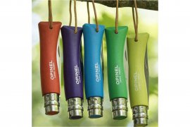 Coltello Opinel 7 Inox verde con laccetto