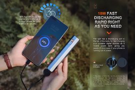 Torcia con powerbank Fenix E-CP nero