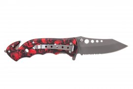 Kandar N481 coltello a teschio rosso