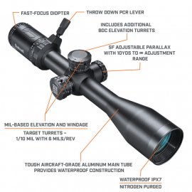 Cannocchiale Bushnell AR Optics 4,5-18x40mm Windhold MRAD