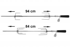 Spiedo per griglia Cattara UNI 84/94cm 230V