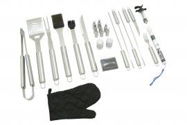 Set di utensili per barbecue Cattara 27 pezzi