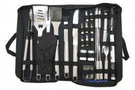 Set di utensili per barbecue Cattara 27 pezzi