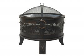 Braciere SANTORIN copper patina con coperchio