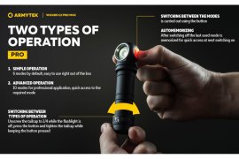 Lampada frontale Armytek Wizard C2 Pro MAX Luce fredda