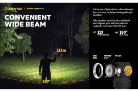 Lampada frontale Armytek Wizard C2 Pro MAX Luce Calda