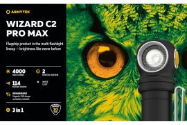 Lampada frontale Armytek Wizard C2 Pro MAX Luce fredda
