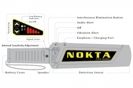 Metal detector manuale di sicurezza Nokta Ultra Scanner