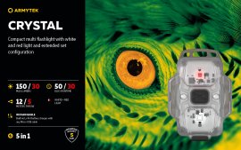 Lampada frontale multifunzionale Armytek Crystal Green