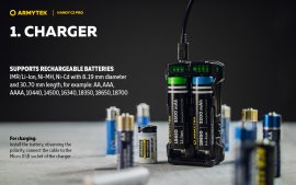 Caricabatterie Armytek Handy C2 Pro