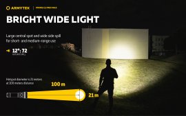 Torcia Armytek Prime C2 Pro Max a luce fredda