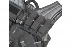 Gilet tattico Mil-Tec CROSSDRAW USMC nero