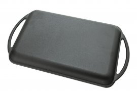 Padella grill con manici in ghisa 33x21,5cm