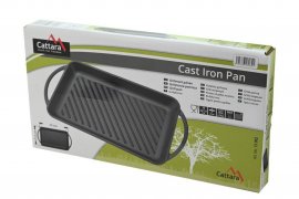 Padella grill con manici in ghisa 33x21,5cm