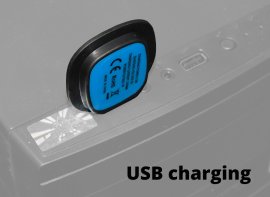 Berretto BLACK con torcia LED USB