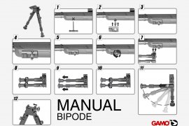 Bipiede Gamo 16-18cm