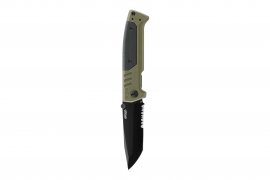 Coltello Walther PDP Tanto seghettato verde OD