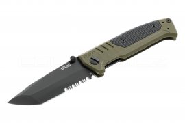 Coltello Walther PDP Tanto seghettato verde OD