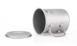 Tazza in titanio Keith con coperchio 450ml 4