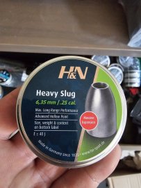 Recensione: H&N Heavy Slug 6.35mm/.250 2.98g/46gr - 1
