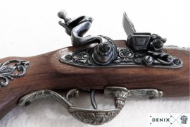Replica di pistola a pietra focaia Blunderbuss, Austria XVIII secolo 3