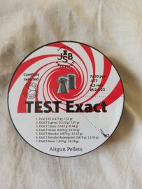 Recensione: Pallini JSB Exact Test per fucile 4,5mm 350pz - 1