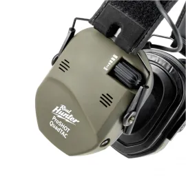 Cuffie da tiro attive RealHunter Active ProSHOT QuadTAC verde oliva 2