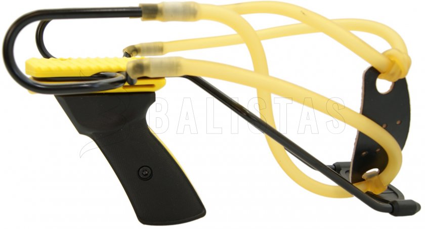 Fionda Megaline Alpha 2 doppio elastico - gialla