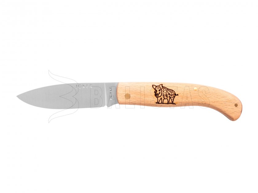 Coltello Joker NH78-3 motivo cinghiale in legno 8 cm