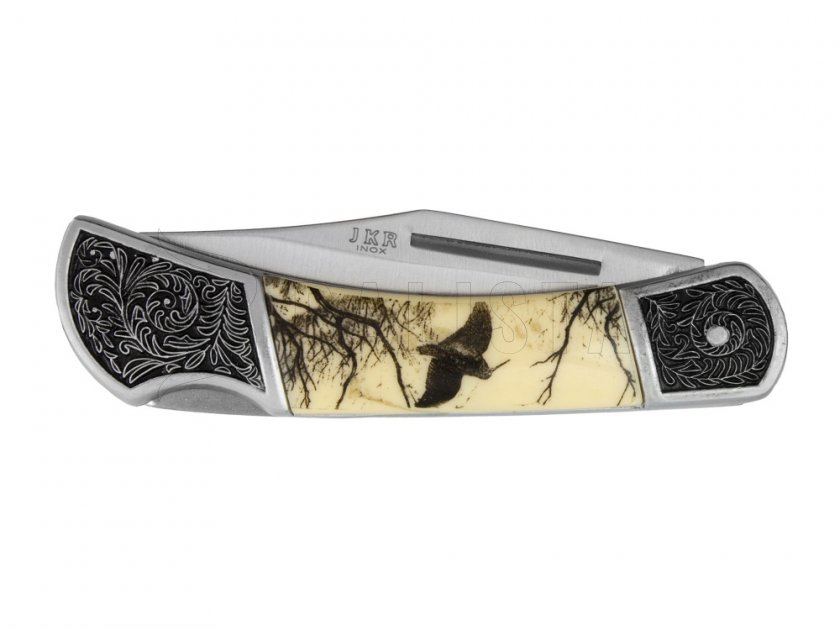 Coltello pieghevole Joker motivo uccello 8 cm