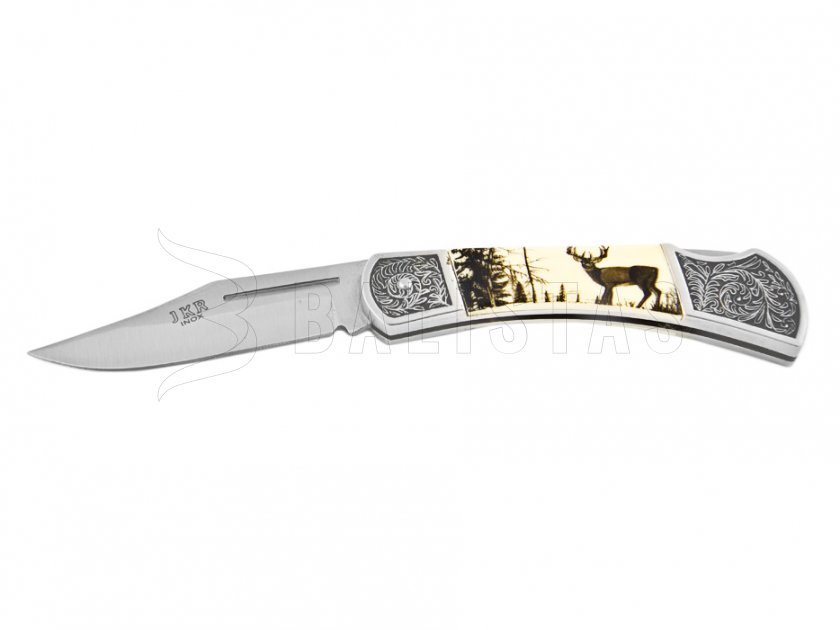 Coltello pieghevole Joker JKR113 motivo cervo