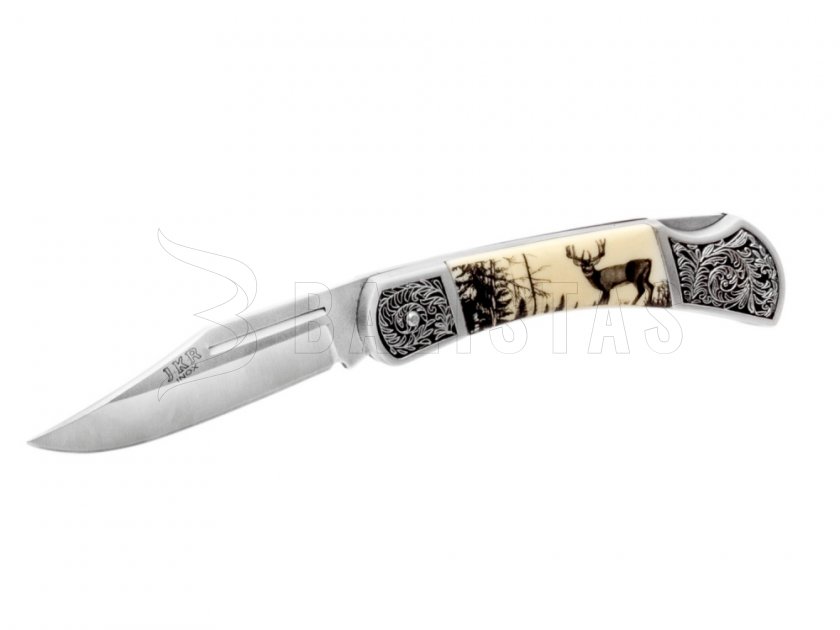 Coltello pieghevole Joker JKR113 motivo cervo