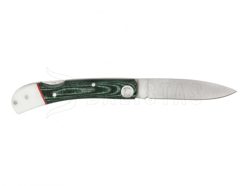 Coltello pieghevole Joker verde-bianco