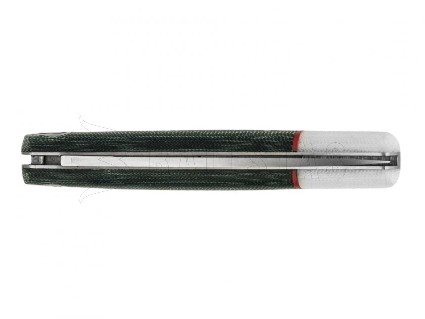 Coltello pieghevole Joker verde-bianco