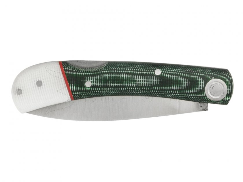 Coltello pieghevole Joker verde-bianco