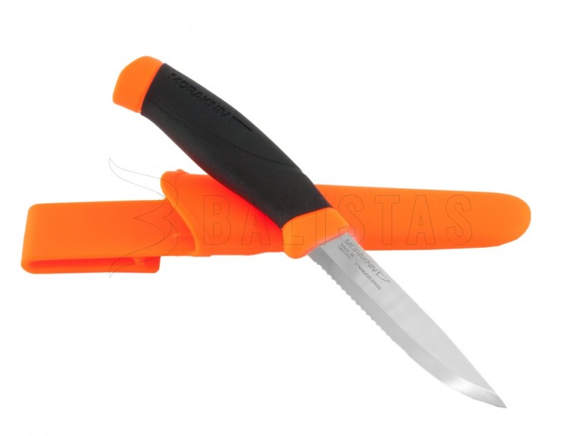 Morakniv Companion F Coltello seghettato arancione