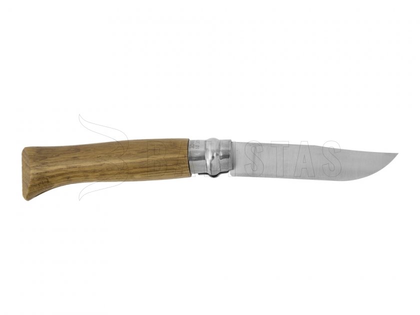 Coltello Opinel 8 richiudibile Inox faggio motivo camoscio
