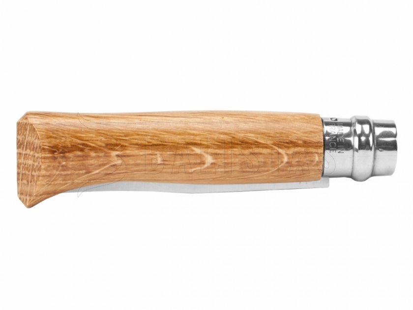 Coltello Opinel 8 pieghevole Inox faggio motivo cane