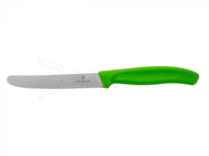 Coltello per Pomodori Seghettato 6.7833 Verde L114