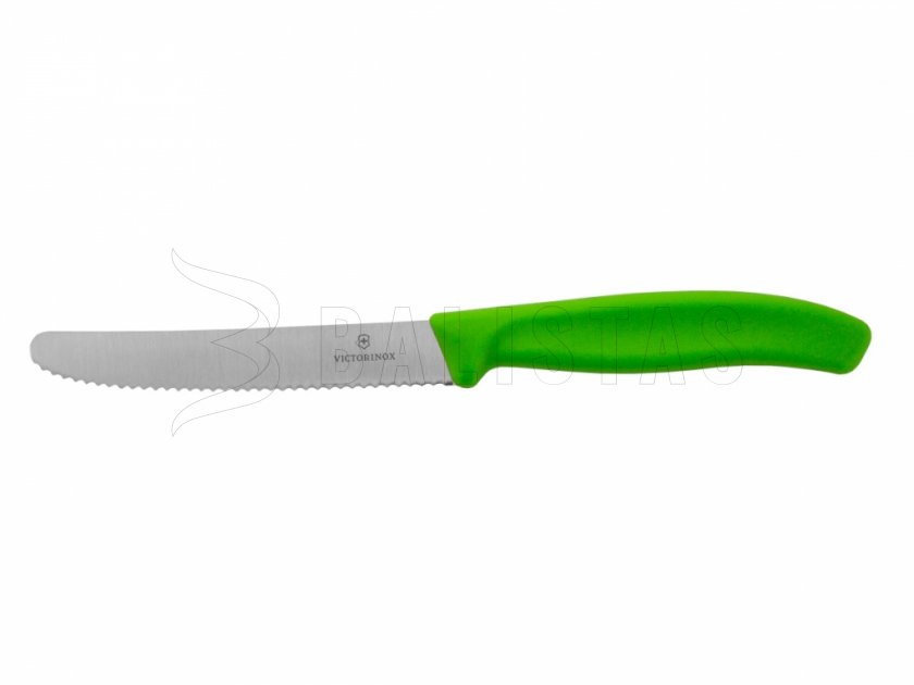 Coltello per Pomodori Seghettato 6.7833 Verde L114
