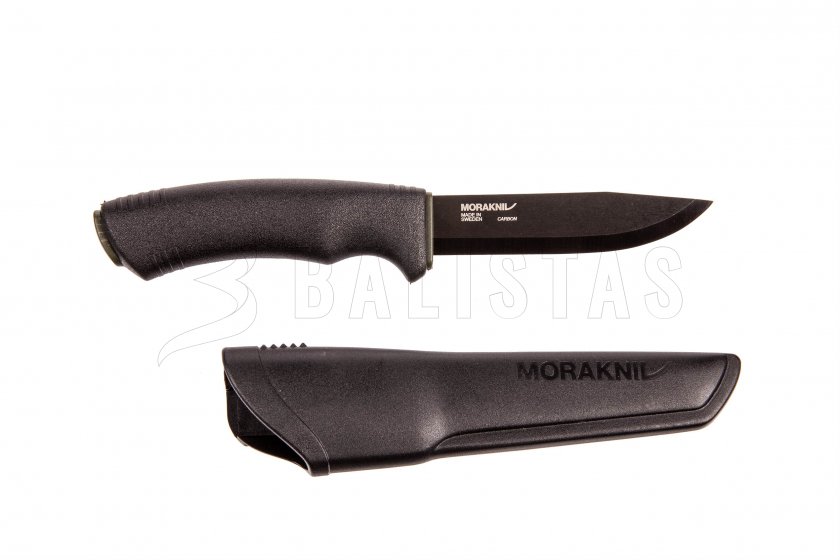 Coltello Morakniv Bushcraft nero senza seghettatura