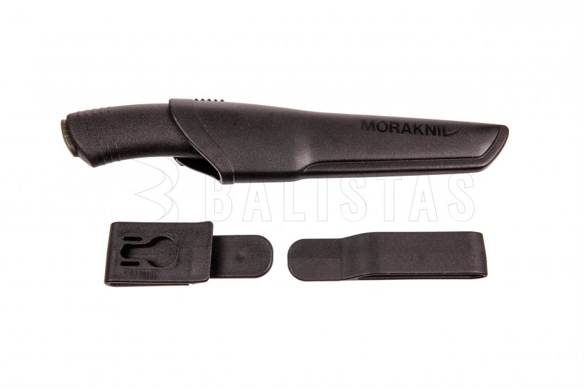 Coltello Morakniv Bushcraft nero senza seghettatura