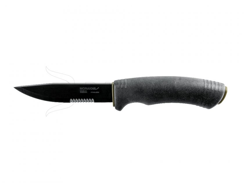 Coltello Morakniv Bushcraft SRT nero seghettato