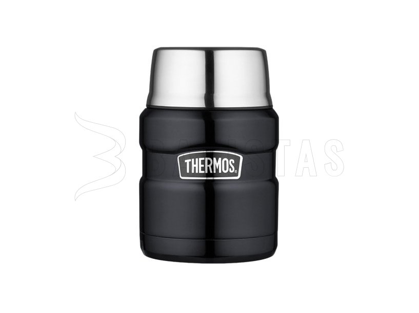 Thermos per alimenti con cucchiaio Thermos King 0,47 l grafite