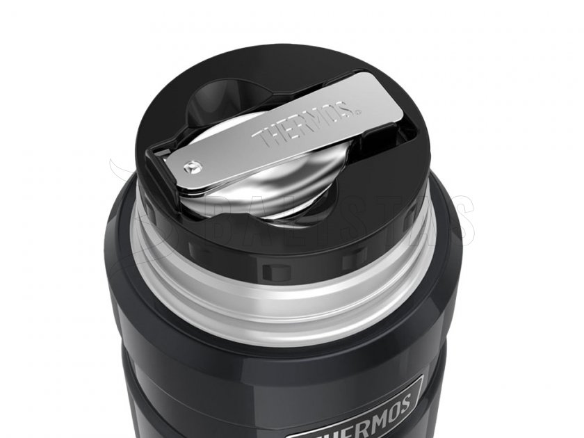 Thermos per alimenti con cucchiaio Thermos King 0,47 l grafite