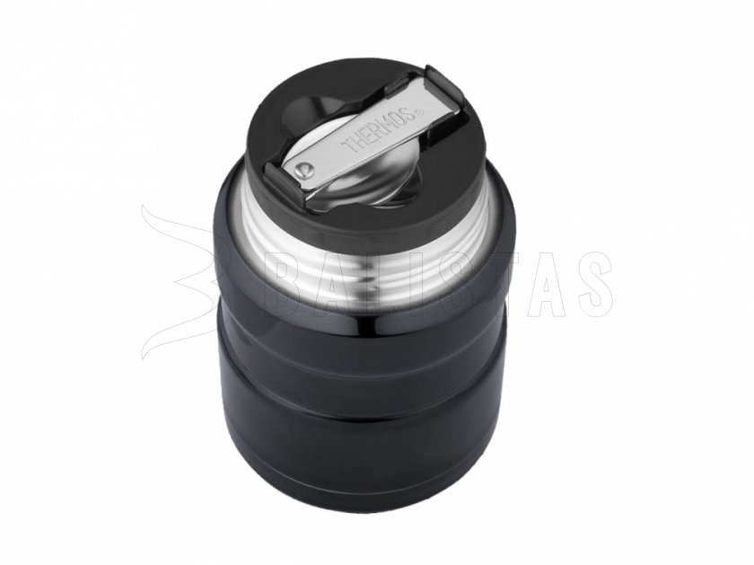 Thermos per alimenti con cucchiaio Thermos King 0,47 l grafite